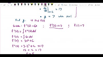 Antiderivatives   Initial value problem with second derivative