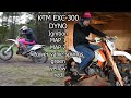 2015 KTM EXC 300 2T DYNO | Power valve spring test | 4-700