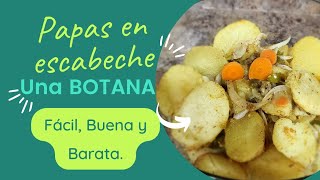 Papas enescabeche. Muy fácil y deliciosas.