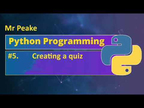 KS3 Computing Lesson 5 - Python - Project - Creating a Quiz