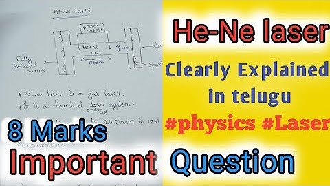 He-Ne laser in telugu || Btech Ephysics important questions ||#physics #laser #education