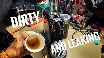 NESPRESSO - Clean residual Gunk old coffee and fix the leaking in the capsule chamber