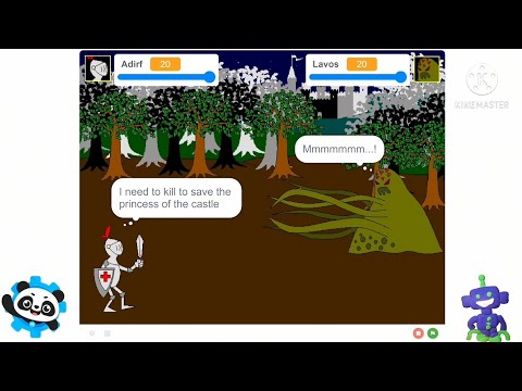 Example 2D Game (AcrovalthDX) on mBlock with Python