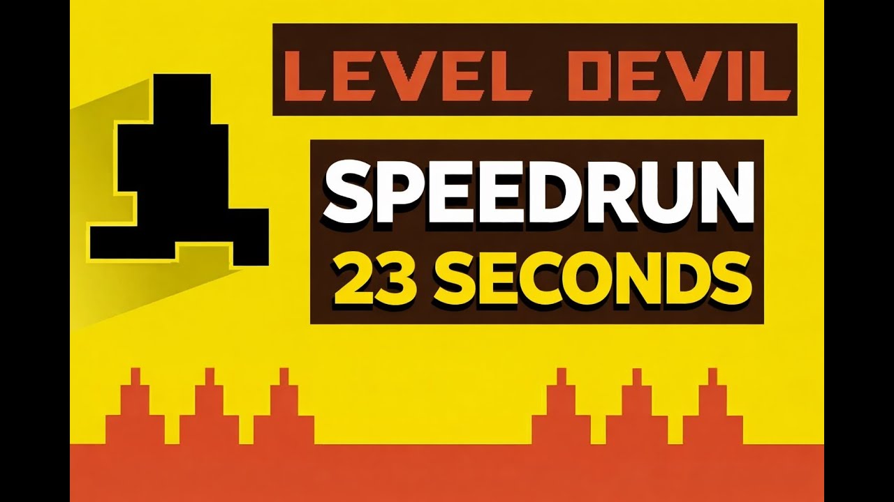 I Beat Level Devil's Pits in 23 Seconds 😈 (Perfect Speedrun)
