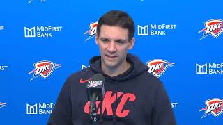 Mark Daigneault PostGame Interview | LA Clippers vs Oklahoma City Thunder