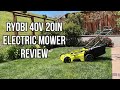 Ryobi 40V 20 inch Electric Lawn Mower Review - RY401110-Y