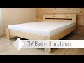 DIY Solid Wood Bed with "memory foam" mattress