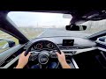 2018 Audi A4 Avant B9 45 TFSi 252 KM Quattro - POV Test Drive, sound, and acceleration