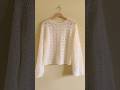 Zoriana Lacy Sweater #freepattern #crochetlace #crochetsweater #crochetlacepatterns