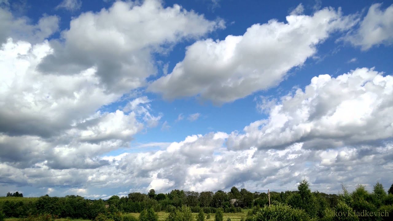 Deep Blue Sky and Clouds. Timelapse Ultra HD 4K 2160p ...