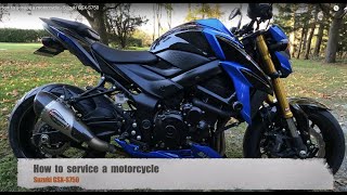 How to service a motorcycle - Suzuki GSX-S750