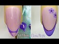 Classic Purple Nail Art Step-by-Step For Beginner 💖Vẽ Móng💅 New Nails Design 💝 New Nails