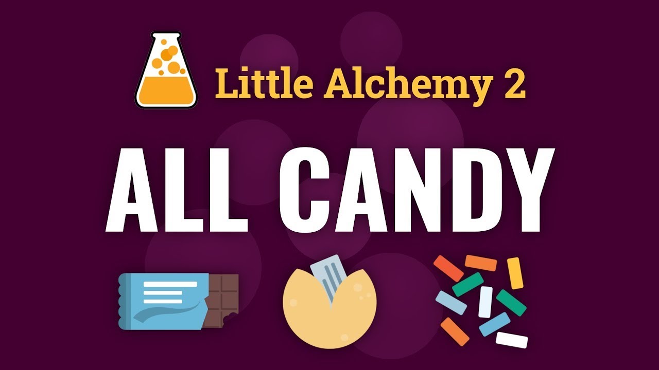 Combinaciones para Little Alchemy: 30 Candy elements 