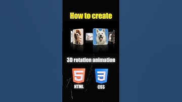 3D rotation animation😎 #html #css #shorts