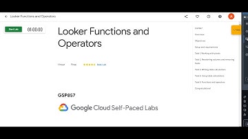 Looker Functions and Operators (GSP857) #google #googlecloudreadyfacilitatorprogram arcade