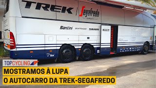 Autocarro e procedimentos da equipa Trek - Segafredo