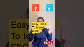 Tricks to learn SDGs series #tricks #UPSC #exam #easy #generalknowledge #generalawareness