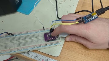 ESP32 microcontroller controlling a 3D printer