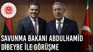 Bakan Akar, Saha Expoda Libya Başbakanı Ve Savunma Bakanı Abdulhamid Dibeybe Ile Bir Araya Geldi