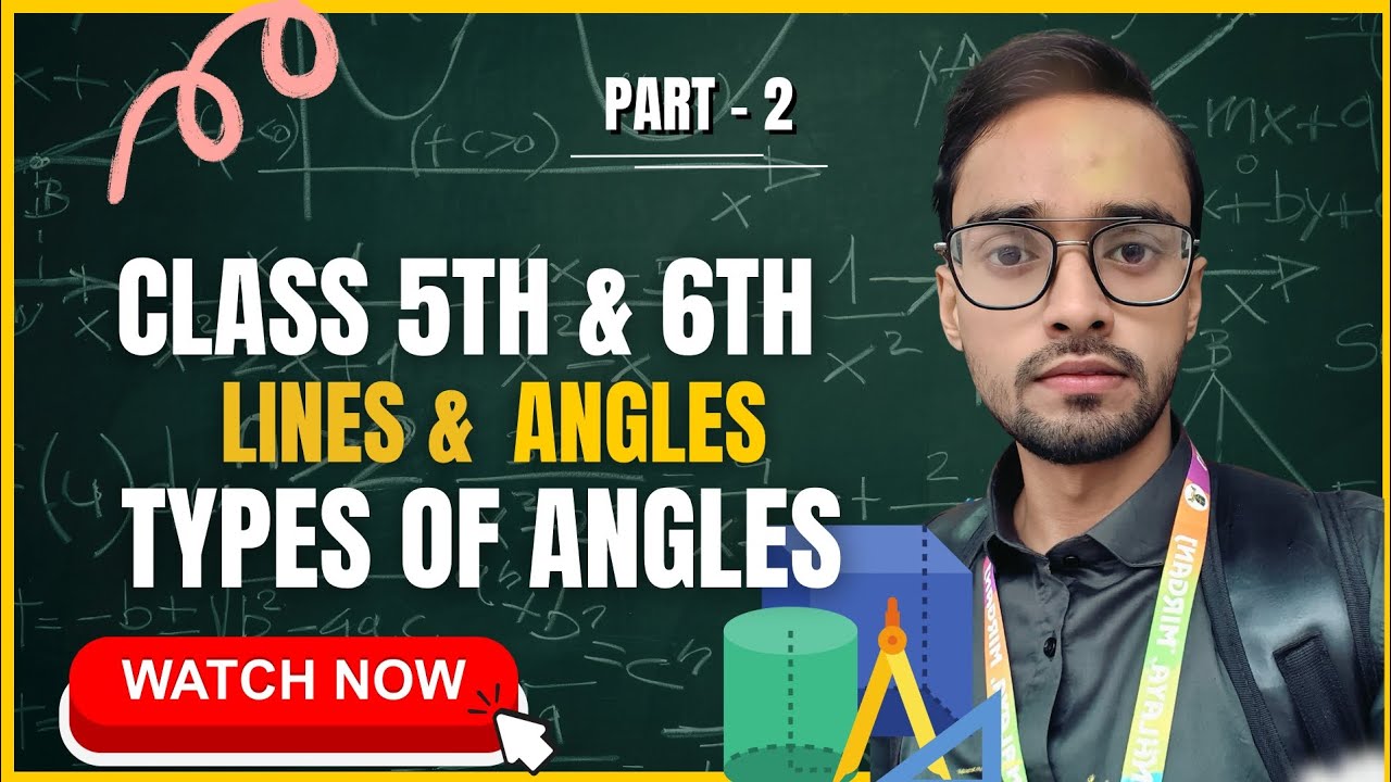 **Lines & Angles - Part 2 | Class 5 & 6 Learn geometry basics with fun examples! 📐✨