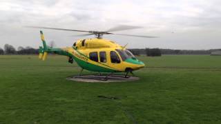 New Bell 429 Air Ambulance G-WLTS Start Up & Take Off