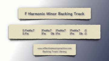 F Harmonic Minor Backing Track