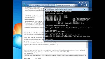 Remove Printers from Command Line or Script in Windows
