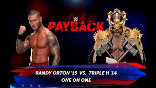 Randy Orton vs Triple H, Payback WWE 2K24 (Sinister Mesh)