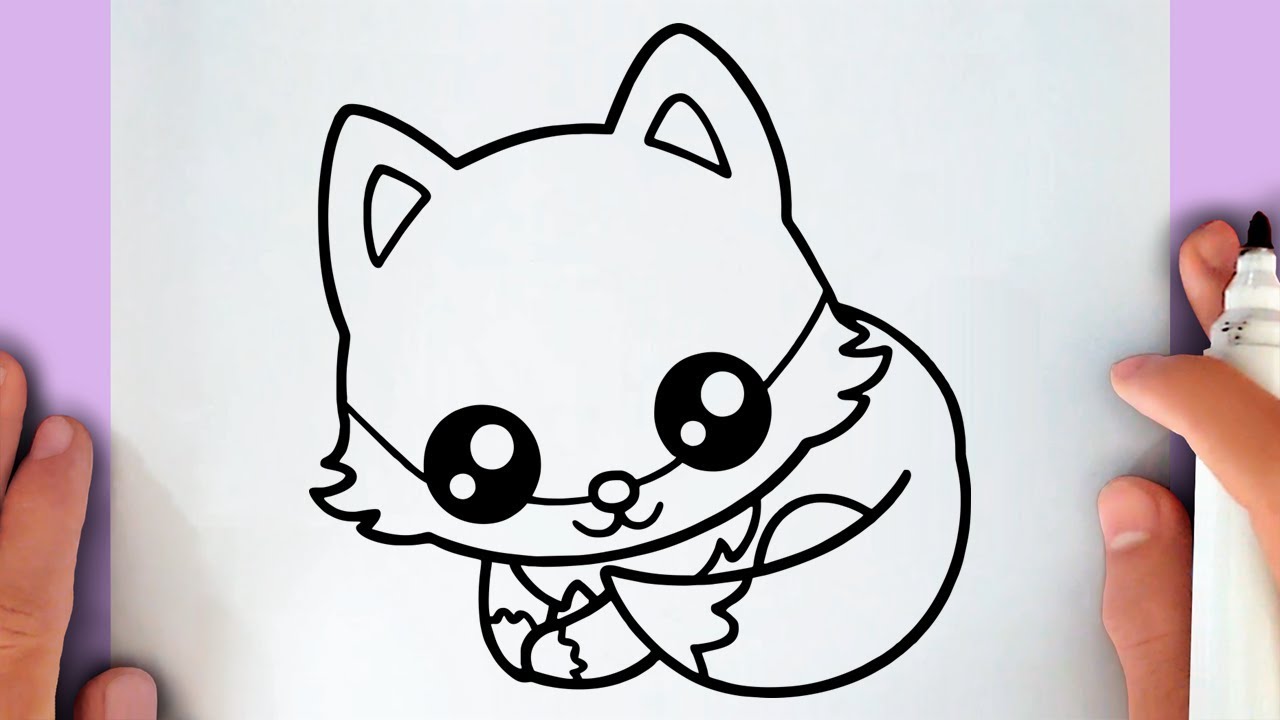 Cute FOX drawing kawaii Funny Vector Illustration eps 10 23842269 Vector  Art at Vecteezy