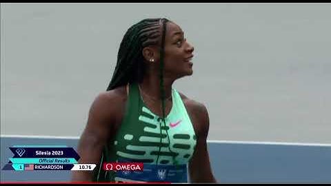 Sha’Carri Richardson beats Shericka Jackson to win 100m at #SilesiaDL