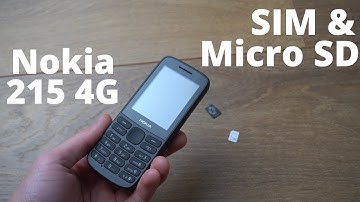 Nokia 215 4G : How to Insert SIM & MicroSD Memory Card