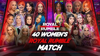 WWE 2K22 40-WOMEN ROYAL RUMBLE MATCH 2023 screenshot 2