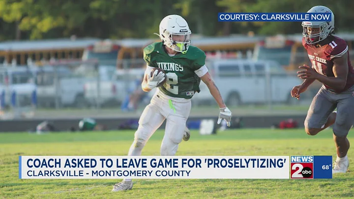 Coach asked to leave game for 'proselytizing'