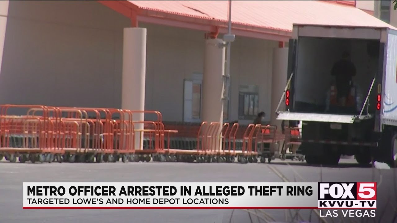 Las Vegas police Theft ring involving officer targeted home