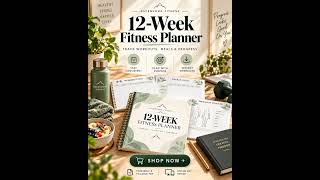 Fitness Planner Setup | 12 Week Workout Tracker & Fitness Journal