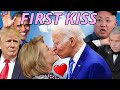 The presidents joes first kiss