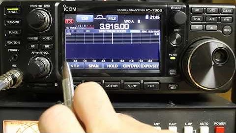 Icom IC-7300 Tips and Tricks - Using Band Edges and Setting Up The Waterfall