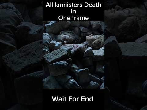 All Lannister's Death in One frame #shorts #houseofthedragon #gameofthrones