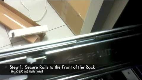 IBM x3650 M2 Rail Install