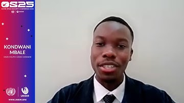 Youth video competition winner – Kondwani Mbale | Outer Space Security Conference 2025