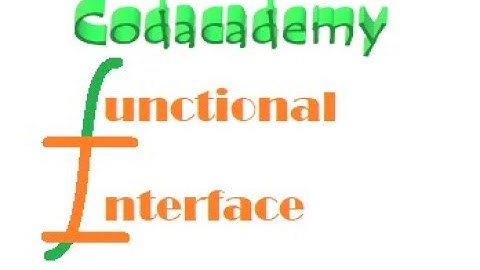 Functional interface in Java 8