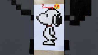 നമ്മുടെ Snoopy 😍. #shortsvideo#diy#pixelart
