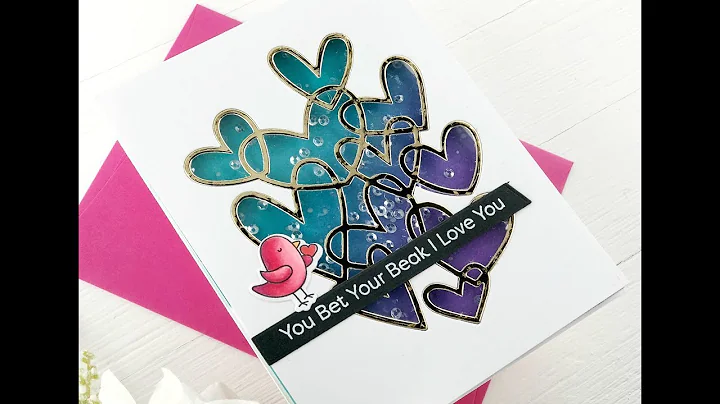 Hearts Entwined  Shaker Card | My Favorite Things