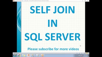 SQL Self Joins | Self Join in SQL Server