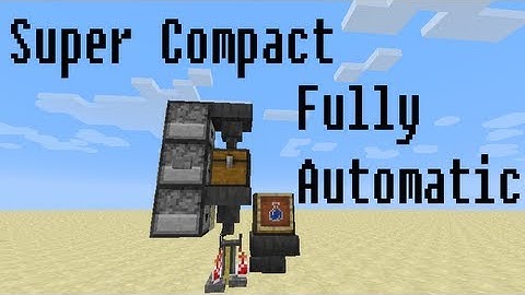 Minecraft: Super Compact Fully Automatic Brewing Stand