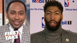 Anthony Davis on free agency: 'We’ll see what happens at the end of the season’ | First Take