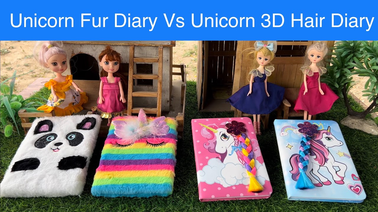 Unicorn Fur Diary Vs Unicorn 3D Hair Diary#bunty