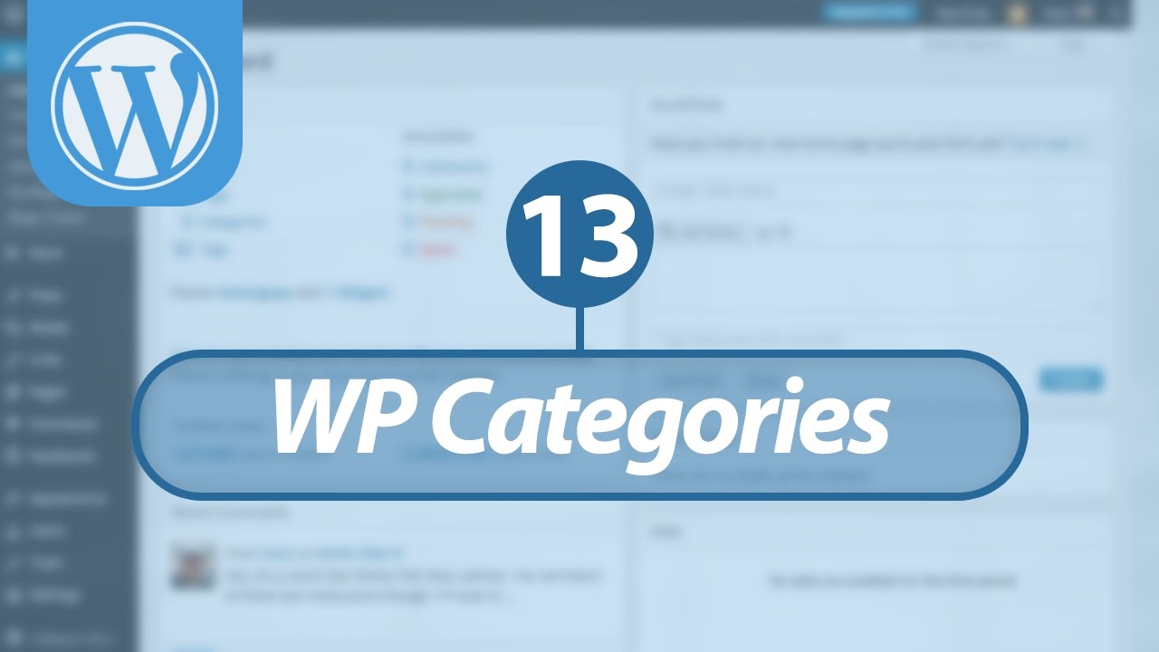 Mastering WordPress in Arabic #13 - WordPress Categories