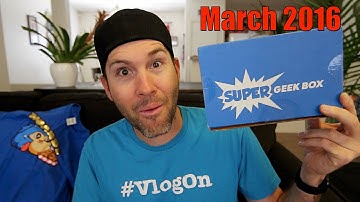 SUPER GEEK BOX MARCH 2016 UNBOXING - LIGHTNING