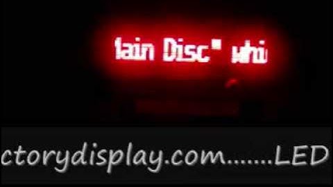 LED moving message Standard display Detailed demo